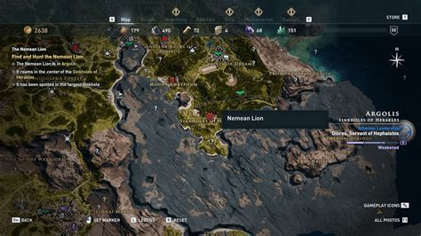 assassin's creed odyssey lion location.